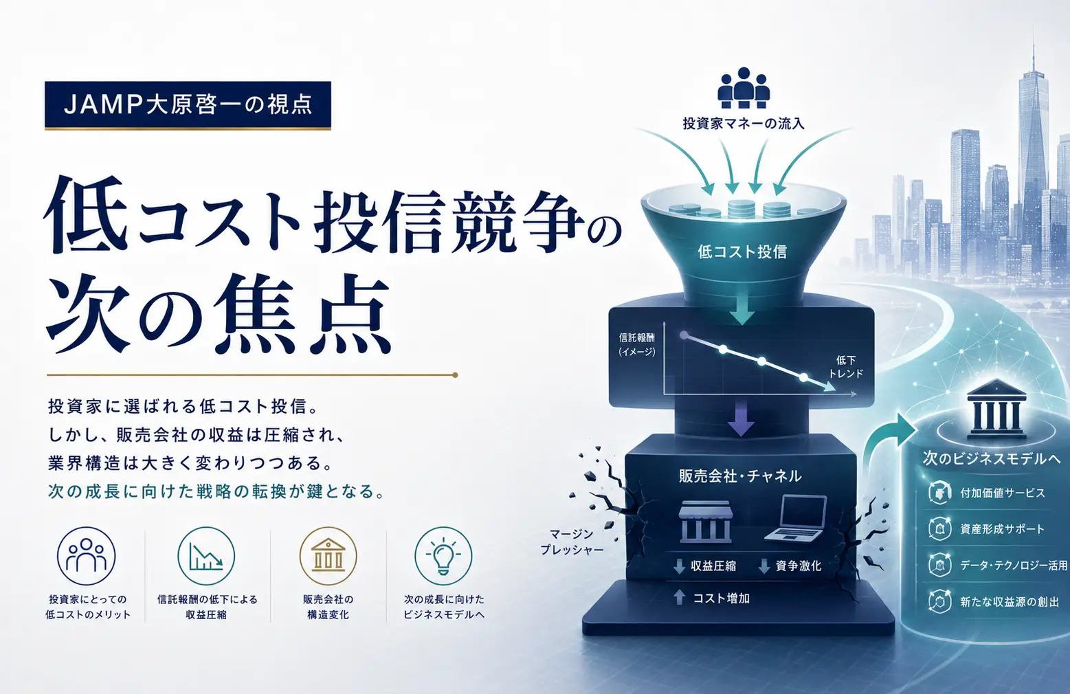 「JAMPの視線」No.332（2026年5月10日配信）低コスト投信競争の次の焦点